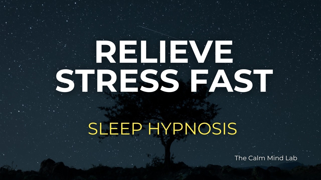 Deep Sleep Hypnosis for Stress Relief | Calm Body and Mind (Black ...