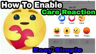 How To Enable Care Reaction | On Facebook And Facebook Lite | Easy Simple screenshot 4