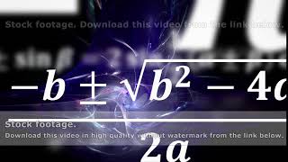 Math equations flying and disappearing in distance