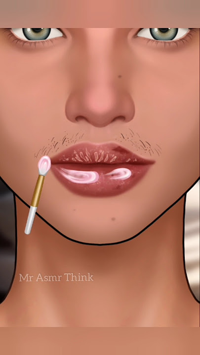 Download lagu Asmr animation lip cleaning || lip treatment #short #asmr