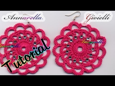 Tutorial Uncinetto Orecchini Romantici How To Crochet Earrings Youtube