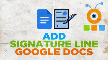 How to Draw a Signature Line in Google Docs