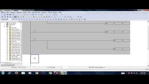 Delta plc One push button start stop logic
