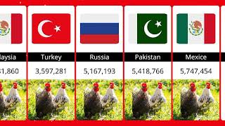 Hen Population From Different Countries | Dunya of comparison