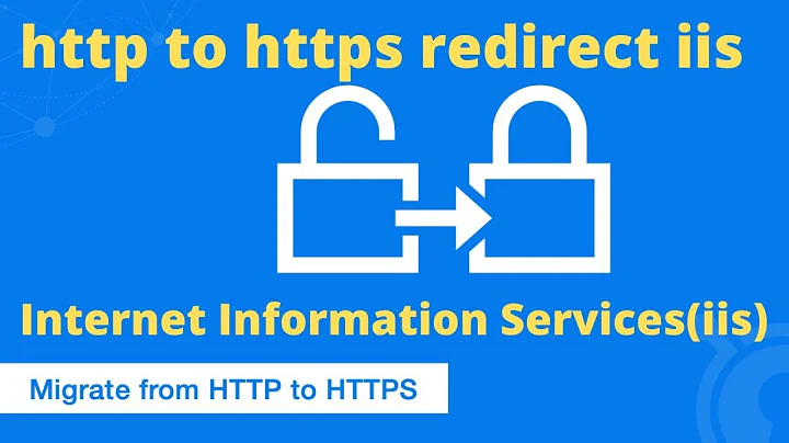 Steps for IIS Redirect HTTP to HTTPS (SSL Certificates)