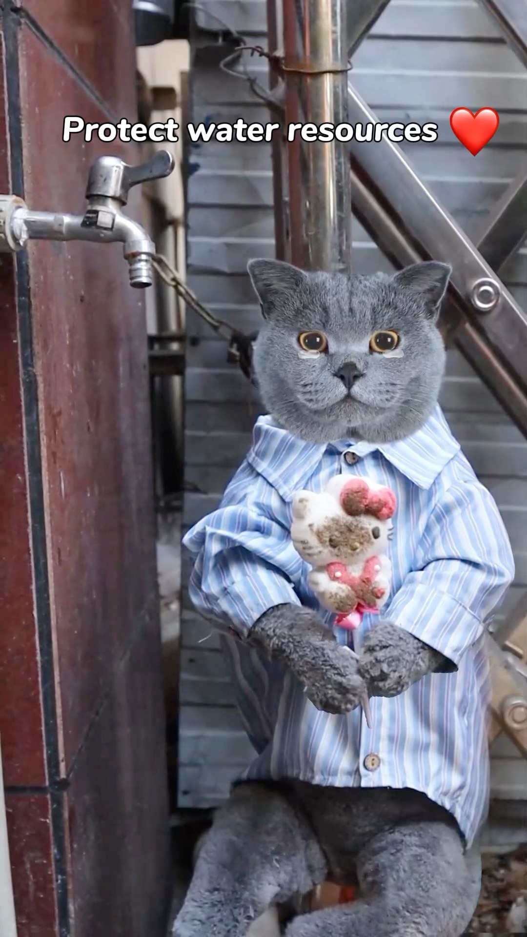 Can't Wash Food!? It's Time To Change Our Dirty Rivers?? #catvideos #catmemes #trending