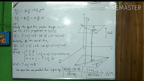 CLASS 12 MATHEMATICS.SHORTEST DISTANCE BETWEEN SKEW & PARALLEL LINES.PART 6.NCERT Q&As SOLVED&EXPLAI