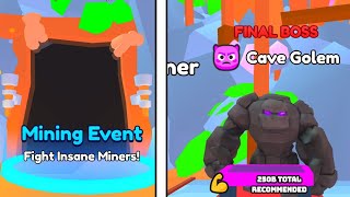HOW I DESTROYED THE NEW MINING EVENT IN ARM WRESTLING SIMULATOR (ROBLOX)