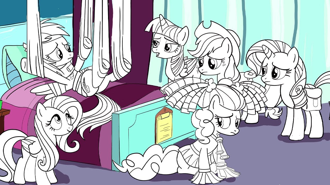 MLP My little pony coloring pages - YouTube