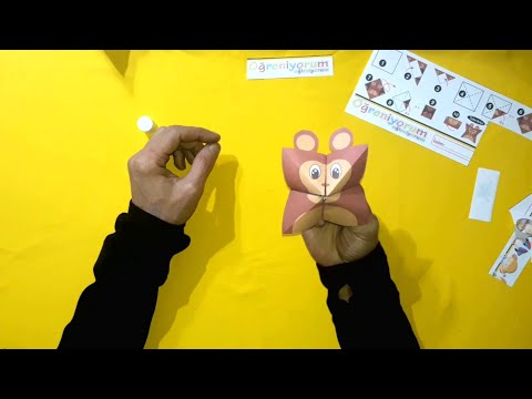 origami tuzluk maymun yapımı - origami salt shaker - monkey #origami  ✔️