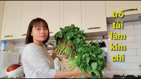 [61] Làm KIM CHI LÁ CỦ CẢI ăn với cơm trộn là ghiền thôi | Hayun TV &family- cuộc sống ở hàn