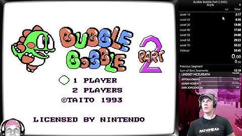 Bubble Bobble Part 2 (NES) 33:02 Speedrun