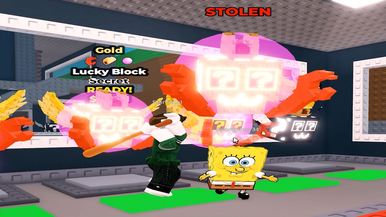 opening lucky blocks with 8x luck