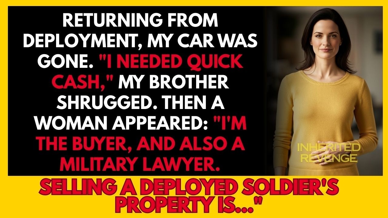 Brother sold my car while I was deployed. The buyer turned out to be...