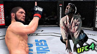 Khabib Nurmagomedov vs. Wolfman (EA sports UFC 4)