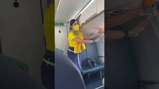 When Cabin Pressure || Safety Demo #safety #flight #cabin #4k #shorts #viral #asmr #wow #amazing