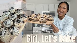 Girl, Let's Bake 🎀🍪 | episode 2. Massive Cookies & Cream Cookies | Beginner Friendly Baking
