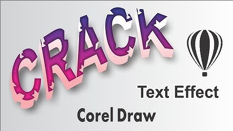 Crack Text Effect  Corel Draw Tutorial 2024 beginner expert #coreldrawtutorial #texteffect