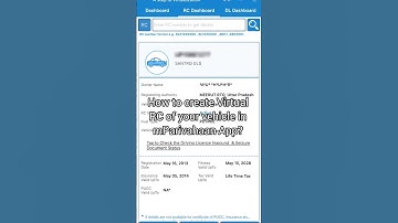 Create Virtual RC book on mParivaahan app within 1 minute #virtualRC #rc  #mparivahan