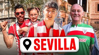 Una Sevilla ROJIBLANCA a 2 DÍAS de la FINAL | Athletic Club Copa del Rey 23/24 🏆