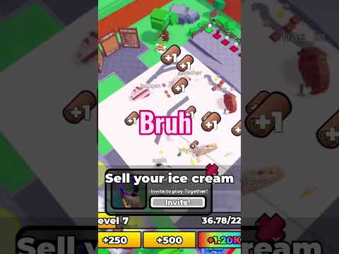 +1 Roll Ice Cream #roblox #robloxshorts