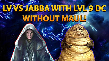 Lord Vader without Maul vs Jabba The Hutt with his BEST Level 9 Datacron! Galaxy of Heroes.