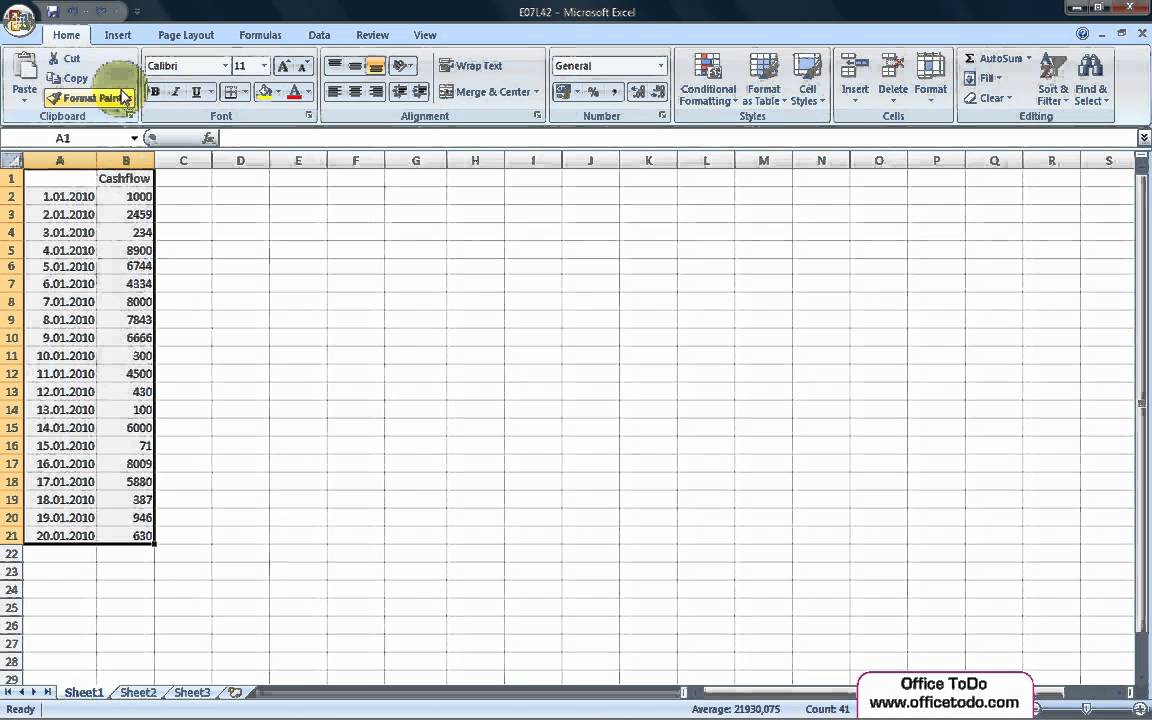 How to display trends over time on a chart? | Excel 2007 - YouTube