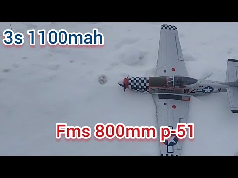 Fms 800mm p-51 mustang. - YouTube
