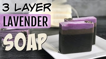 COLD PROCESS SOAP MAKING TECHNIQUES: 3 Layer Lavender Soap Video + Deer Tallow SOAP RECIPE
