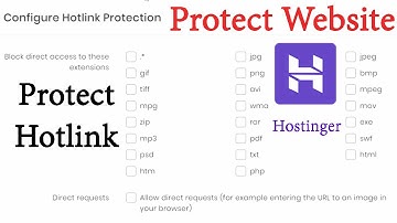How to Protect Hostinger Website 2020 | How to Protect Hotlink like .zip .tar .jpg .png etc