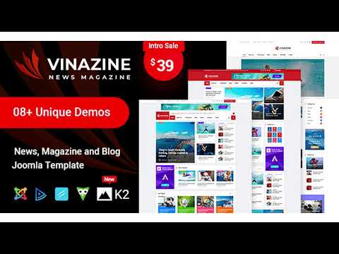 Vinazine - Joomla News Magazine Template | Themeforest Website Templates and Themes