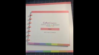Crafter's Companion Red Template Library