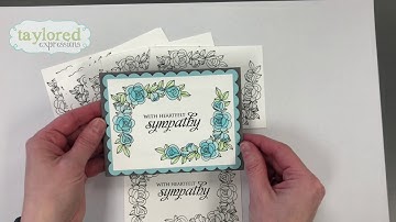 How to Mass Produce Cards - Sympathy