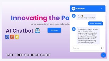 Build AI  Chatbot 🤖 Using HTML, CSS, JavaScript l JavaScript project 