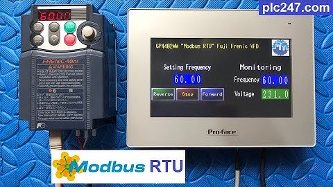Proface HMI "Modbus RTU" Fuji Frenic VFD