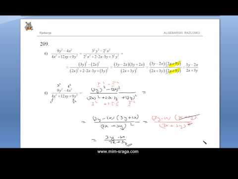Video: 3 načina pojednostavljenja algebarskih razlomaka