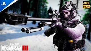 Modern Warfare 3 Frozen Thundra PS5 4K HDR 60FPS Gameplay  Modern Warfare III