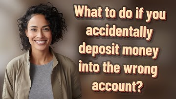 What to do if you accidentally deposit money into the wrong account?