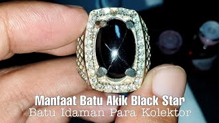 Batu Akik Black Safir Star