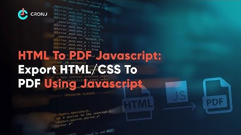 How to convert HTML/CSS to a PDF Document using JavaScript and Kendo UI API