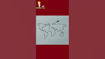 World Map Single line art #shortvideo #shorts #worldmap #viral #shortfeed #lineart #ytshorts #art