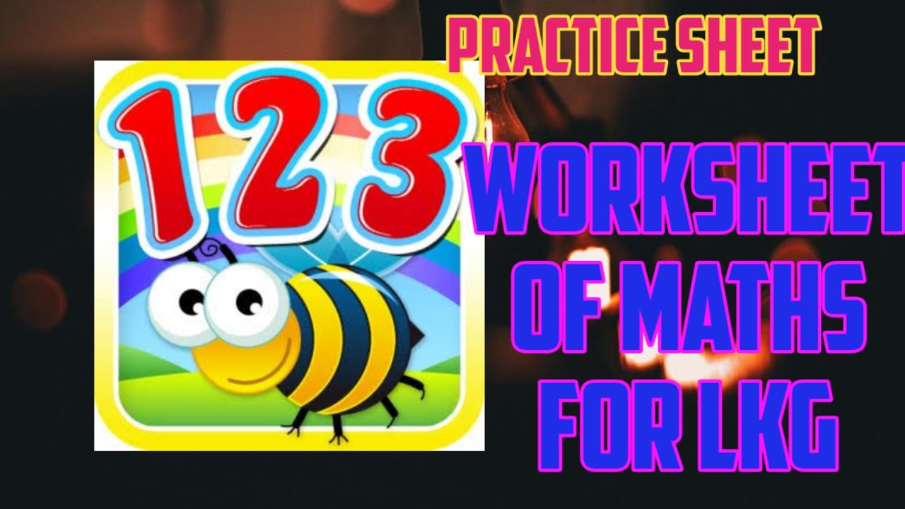 worksheet of maths for lkg maths worksheet for ukg