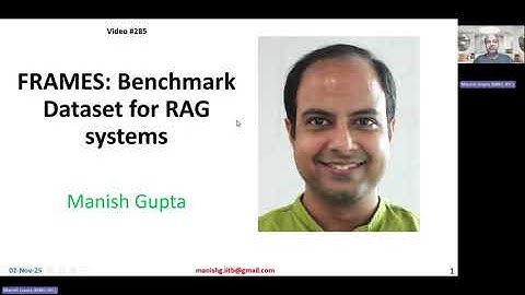 #285 FRAMES: Benchmark Dataset for RAG systems