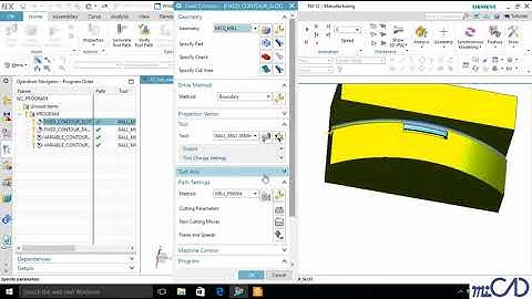NX12 Tutorial - CAM Advance - Sử dụng Cut Area với phương pháp Boundary