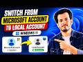 How To Switch From Microsoft Account to Local Account in Windows 11 (Step by Step)