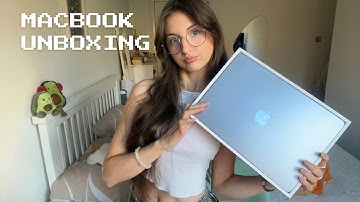 ASMR MacBook Air M3 unboxing!💻 (box tapping, scratching, rubbing, whispers)