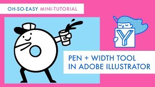 Mini-Tutorial - Using Pen tool and Width tool in Adobe Illustrator (for complete beginners)