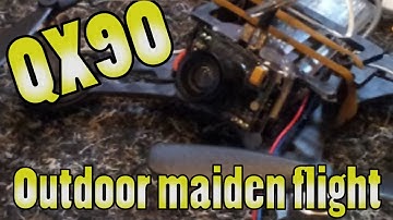 FPV outdoor maiden flight | Eachine QX90 | DVR
