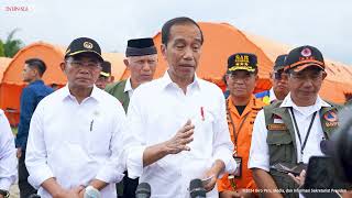 Ket Pers Presiden Jokowi Usai Tinjau Lokasi Bencana Banjir Bandang dan Galodo,Kab. Agam, 21 Mei 2024