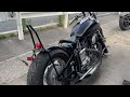 VH01J ドラッグスター400 LEDヘッドライト ETC ドラッグバー&フラットフェンダー&シーシーバー フルカスタム